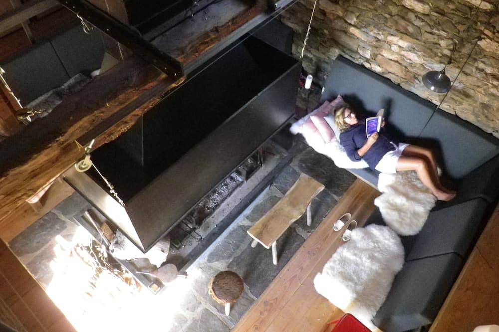 Sheepfold Panoramic View On The Valley Of Argeles And Mountains in Beaucens, Pyrenees National Park