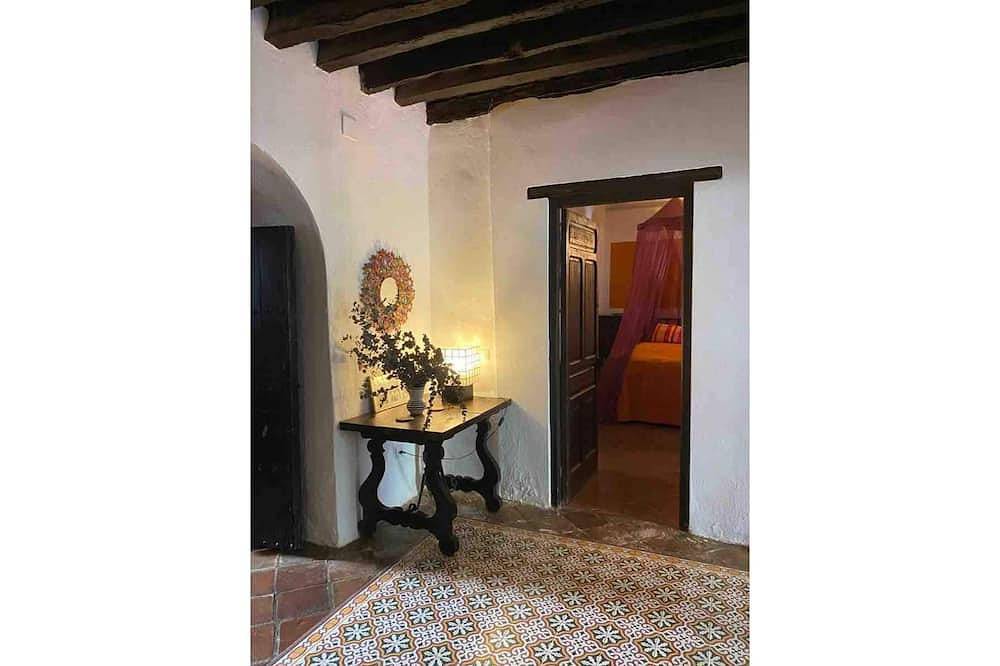 Traditional 18th century house with courtyard & pool in historic pueblo blanco in Jimena de la Frontera, Los Alcornocales