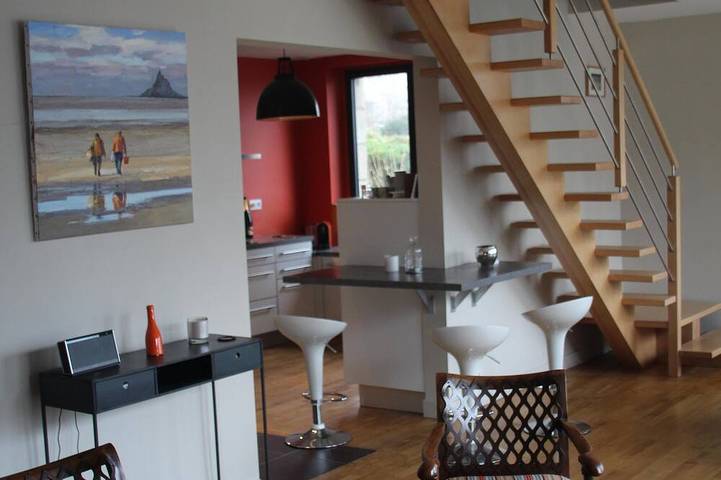 Maison de vacances pour 8 personnes, avec balcon et jardin à Lancieux