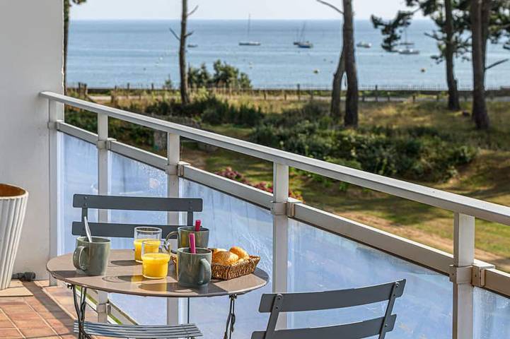 Gîte pour 4 personnes, avec balcon, animaux acceptés dans Plage Men Er Beleg