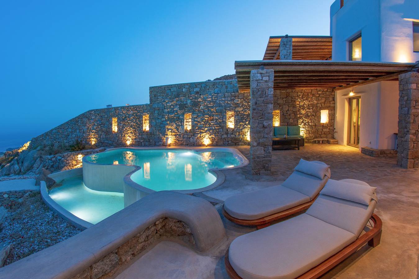 Vakantiehuis 'Amalthia Suite Private Pool' met Zeezicht, Wi-Fi en Airconditioning in Mykonos