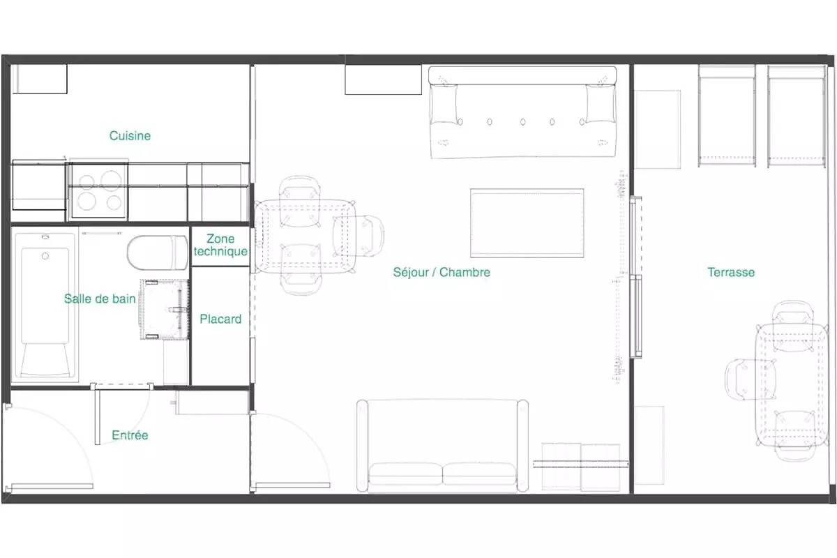 Studio voor 3 personen, foto 15