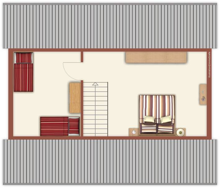 Ferienwohnung für 4 Personen, mit Terrasse und Sauna in Warnemünde - 4