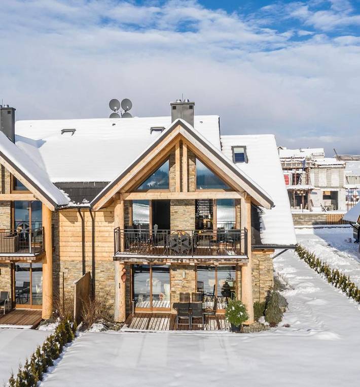 Domek letniskowy dla 9 osób, z sauna i widok oraz taras i widok na jezioro - 1