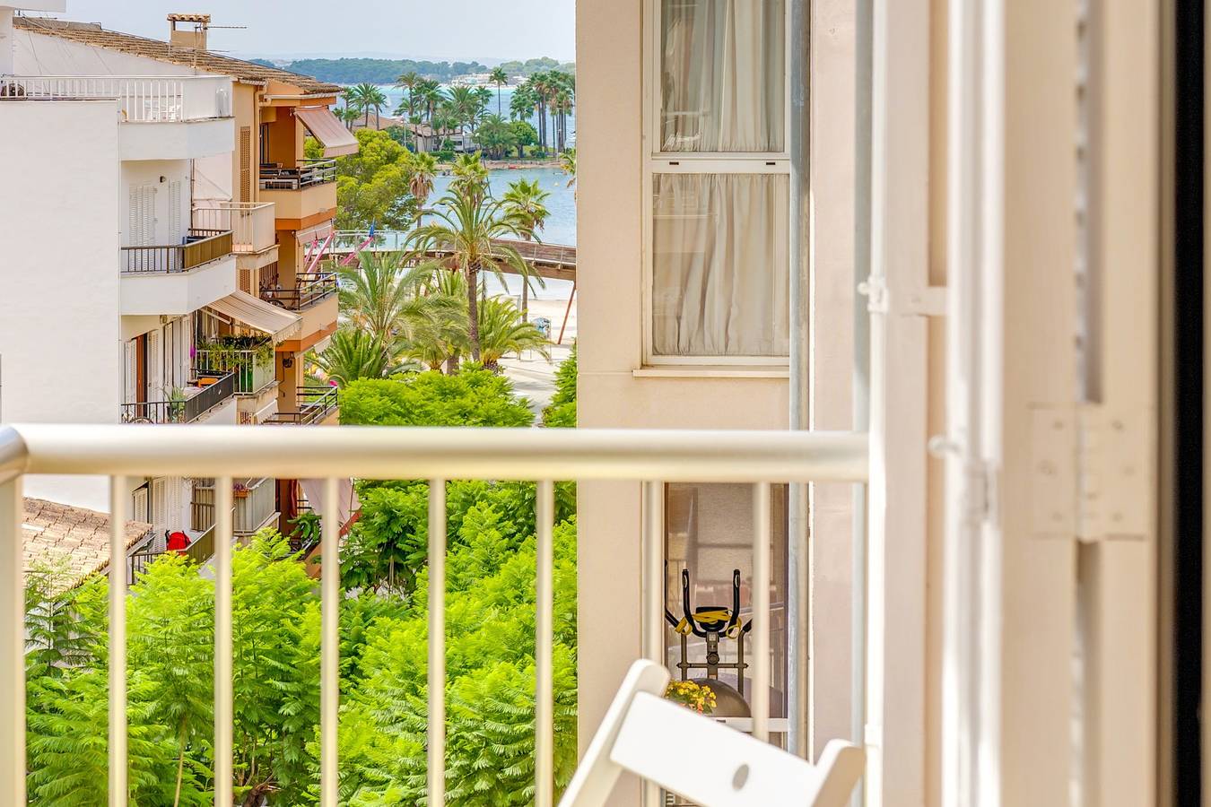 Ferienhaus Can Jaume mit Meerblick, Wlan, A/C & Balkon in Port d'Alcúdia, Alcúdia