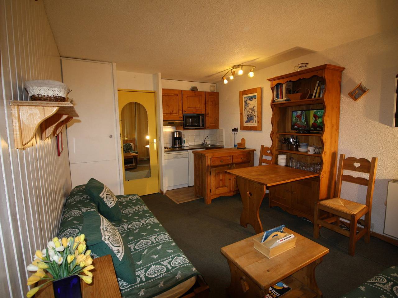 Studio entier, Studio cosy avec balcon, plein sud, proche remontées mécaniques à Tignes in Tignes, Parc National de la Vanoise