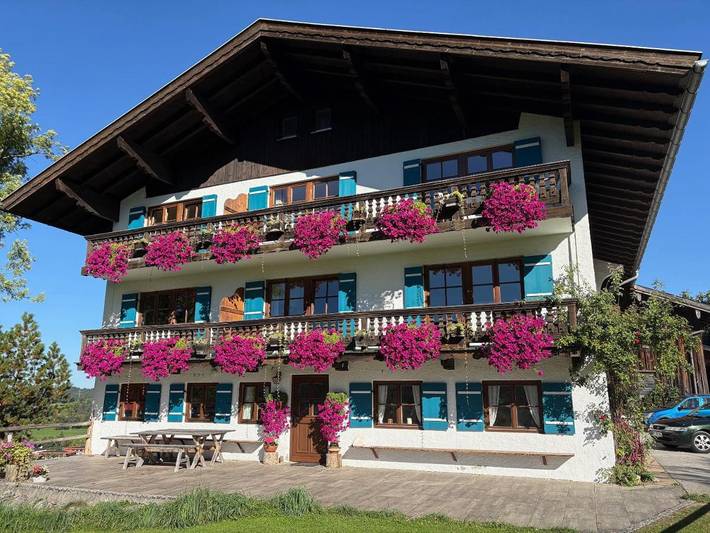 Ferienwohnung für 2 Personen, mit Garten und Ausblick sowie Sauna in Hausham