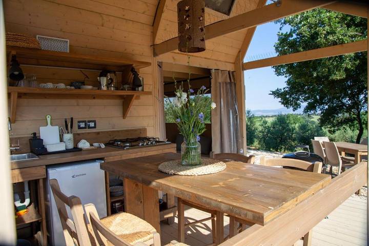 Camping für 4 Personen, mit Garten und Pool sowie Ausblick in der Maremma - 2
