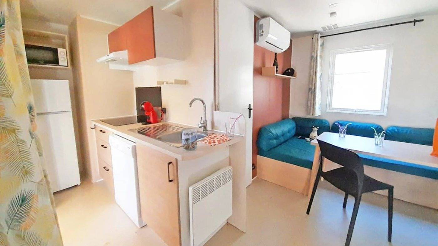 Zecamping 3* pet friendly mobil-home Tv Lv clim 32m2 6 pers in Bauduen, Brignoles Region