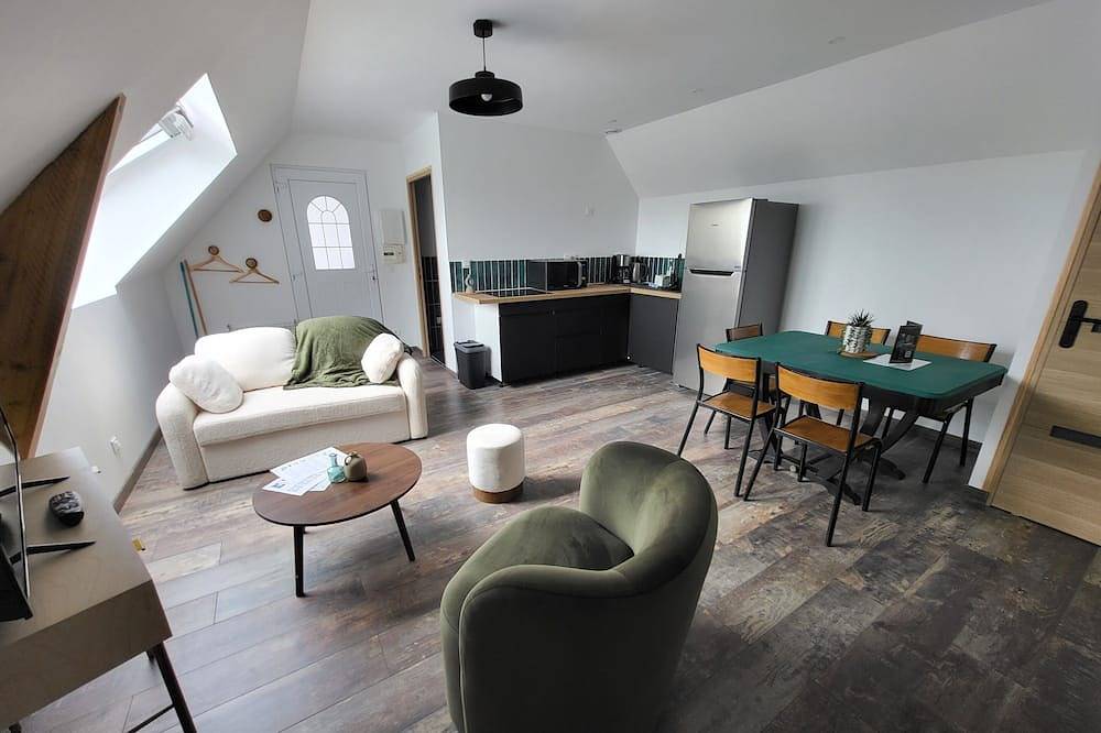 Apartamento entero, Apartamento-Baño privado con ducha-Vista al Mar-4-5 pers (La dune) in Ambleteuse, Boulogne-sur-Mer region