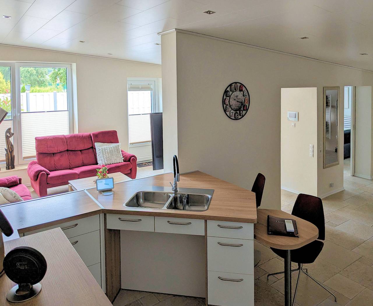 Ganze Wohnung, Apartment 'Fewo Heidi Barrierefrei' mit privater Terrasse, Wlan und Klimaanlage in Papenburg, Nordseeküste