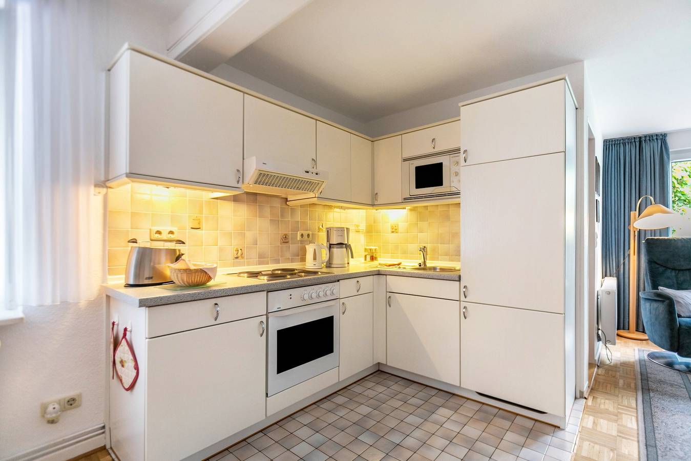 Ganze Wohnung, Apartment "1-Zimmer-Pamir" mit privater Terrasse, Gemeinschaftsgarten und Wlan in Büsum, Dithmarschen