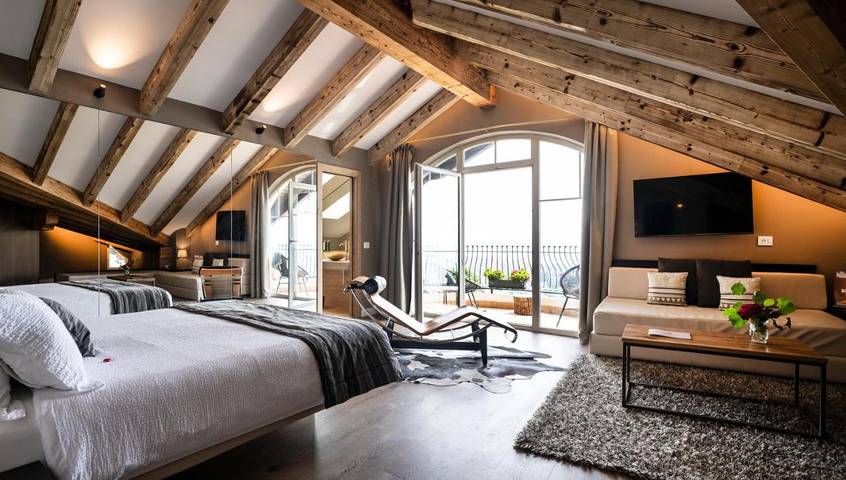 Hôtel pour 2 personnes, avec piscine et jardin ainsi que vue et sauna, animaux acceptés à Fai della Paganella - 4