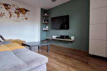 Gîte pour 2 personnes, avec piscine et terrasse dans Plage de Trou d'eau