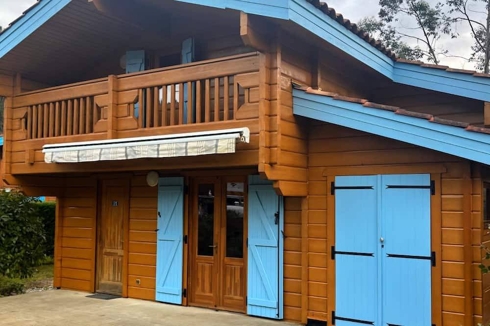 Chalet climatisé 4/6 personnes dans résidence sécurisée 5km de la plage in Bias, Côte d’Argent