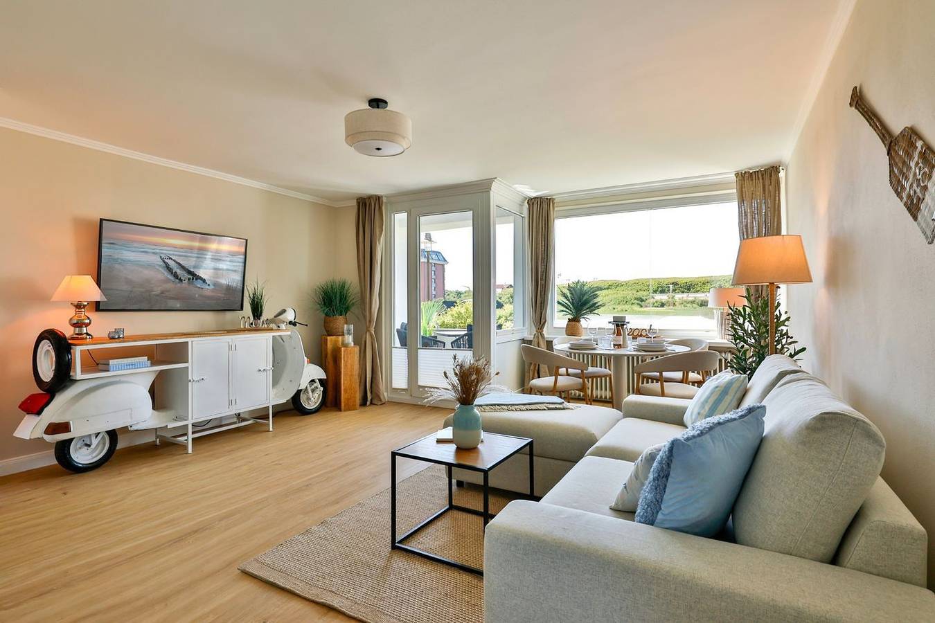 Ganze Wohnung, Die Ferienwohnung Dünenglück No. 4 am Strand für max. 4 Personen. in Westerland, Sylt (Gemeinde)