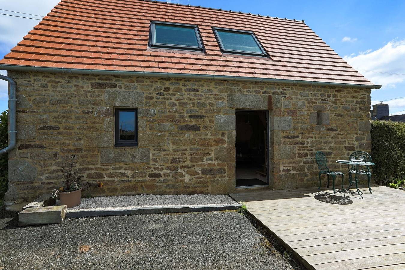 Maison de vacances 'Gite Des Hauts Grève - Penty' avec terrasse et Wi-Fi in Saint-Michel-en-Grève, Ceinture Dorée