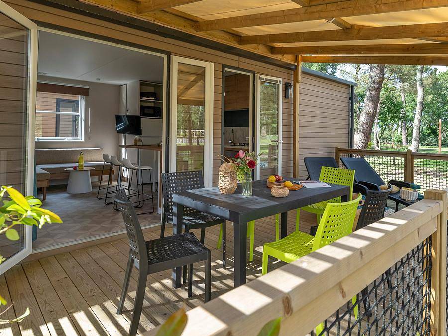 Camping Les Couleurs de la Coubre  - Mobilhome 6 personas - Cabaña Familiar Tv Bt Wifi - 3 dormitorios - 6 plazas in La Tremblade, Côte de Beauté