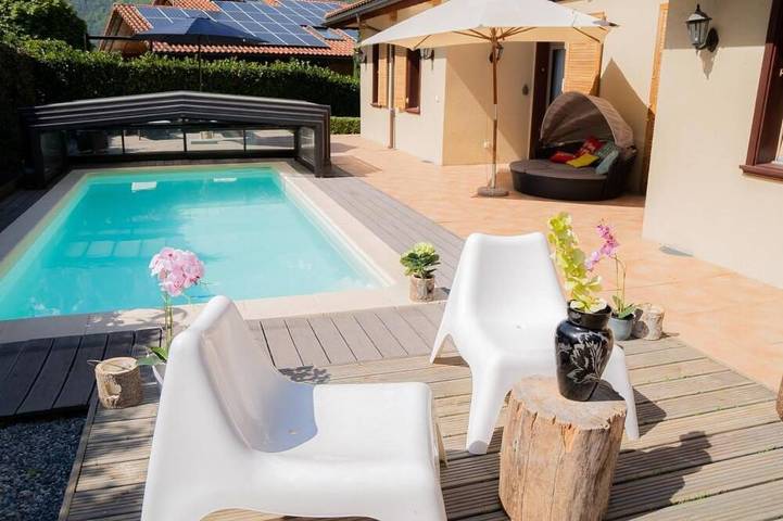 Ferienwohnung für 4 Personen, mit Garten und Sauna sowie Pool, mit Haustier - 1