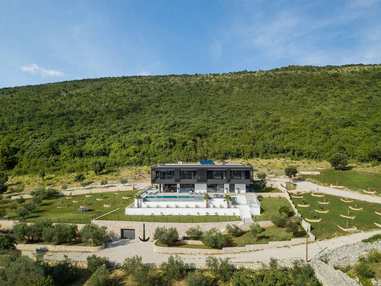 Panoramica in Raša, Ostküste Istrien