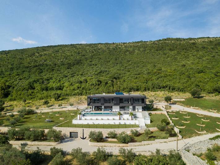 Panoramica in Raša, Ostküste Istrien