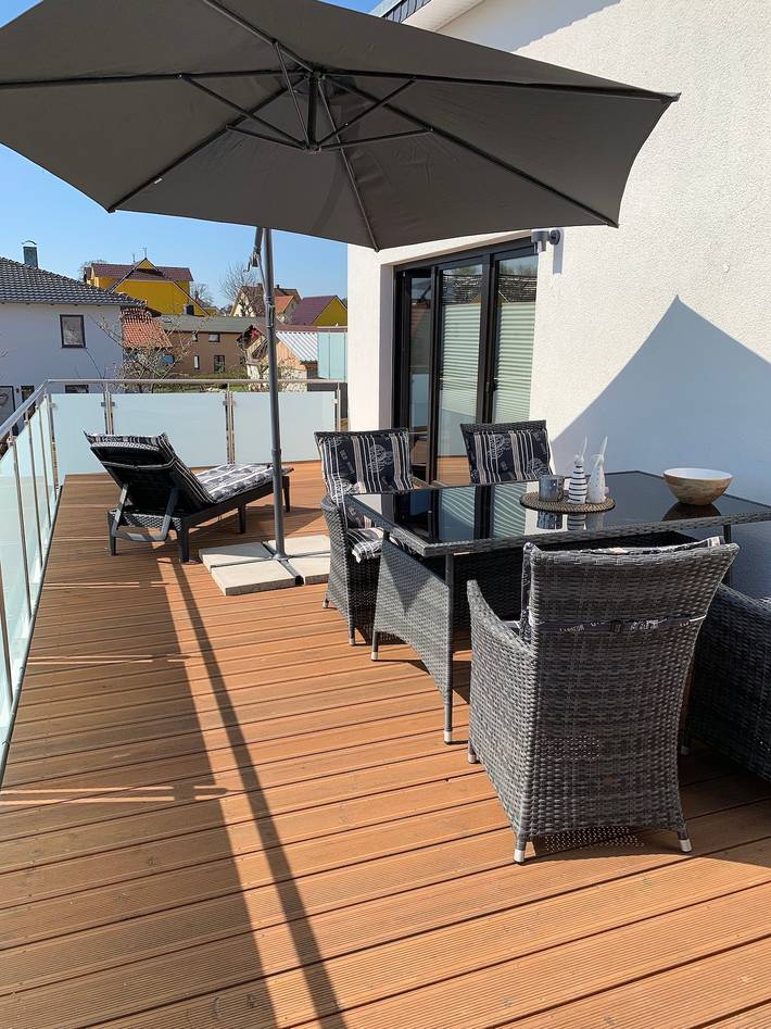 Ferienwohnung für 4 Personen, mit Terrasse und Sauna in Kühlungsborn