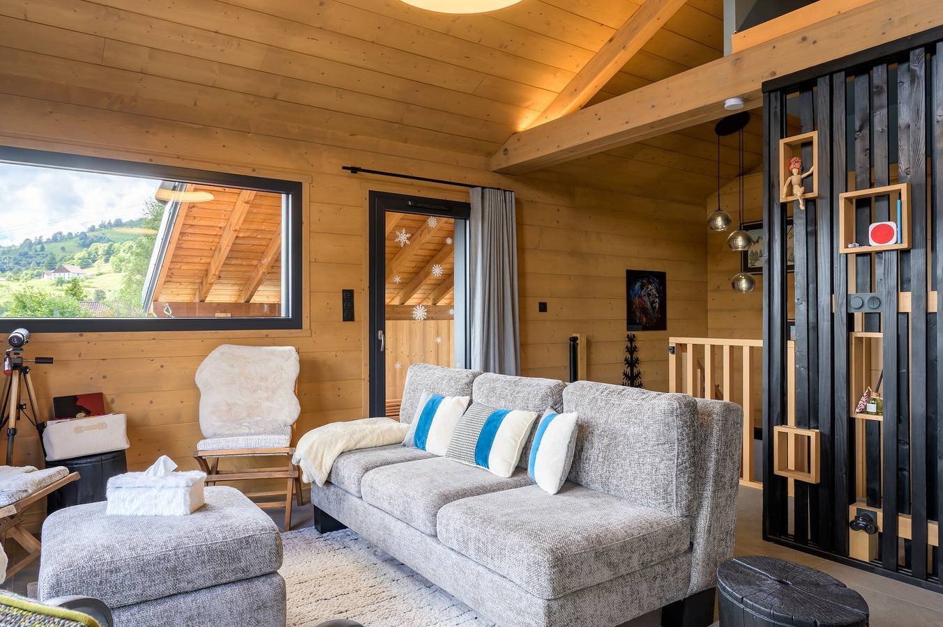 Chalet 'Le Amélie' avec vue sur la montagne, terrasse privée et Wi-Fi in La Bresse, Parc naturel régional des Ballons des Vosges
