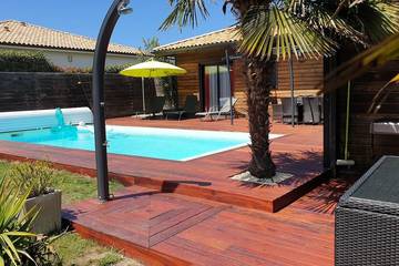 Villa avec piscine chauffée sans vis-à-vis et jardin