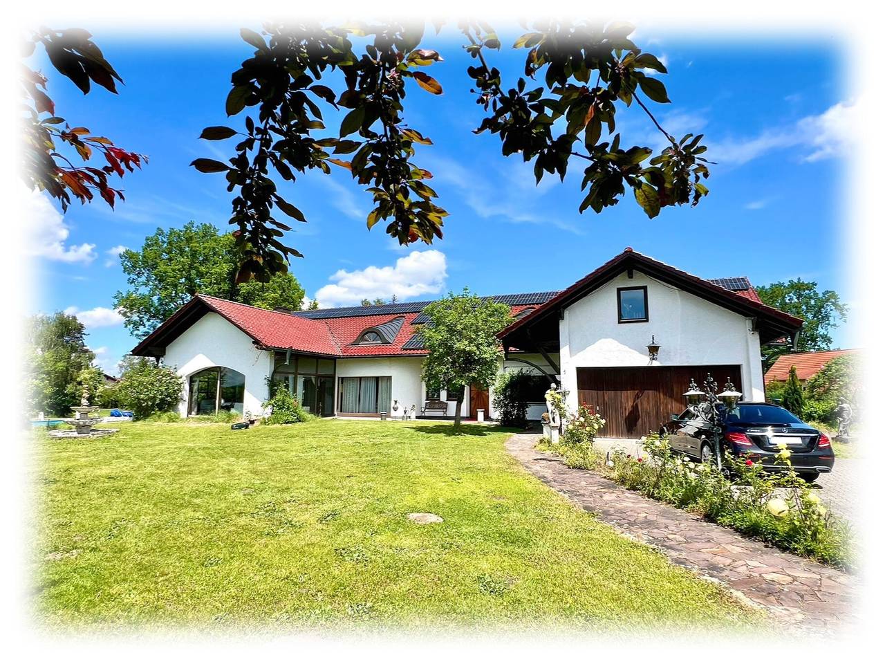Hel leilighet, Apartment 'Familienzimmer - Galerie' with Shared Pool, Shared Garden and Wi-Fi in Hohenwart, Pfaffenhofen District