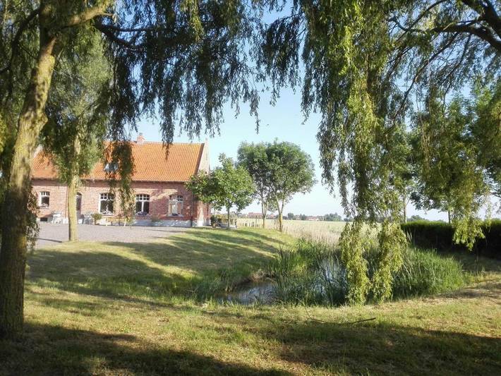 Location de vacances pour 12 personnes, avec jardin et vue, adapté aux familles à Dixmude