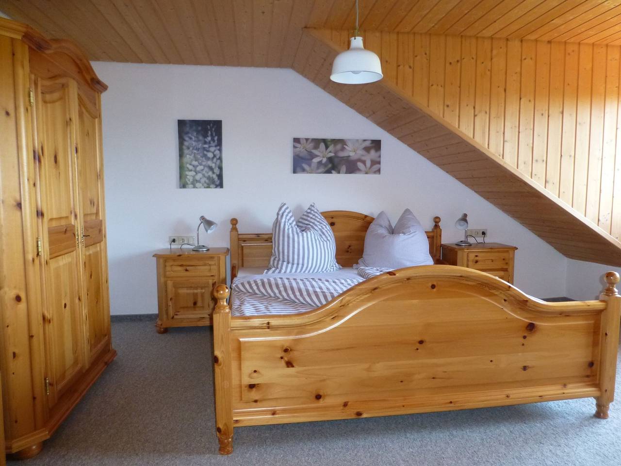Ganze Wohnung, Ferienwohnung 'Feenlämpchen, 35qm' mit Bergblick und Wi-Fi in Ostrach, Region Bodensee-Oberschwaben