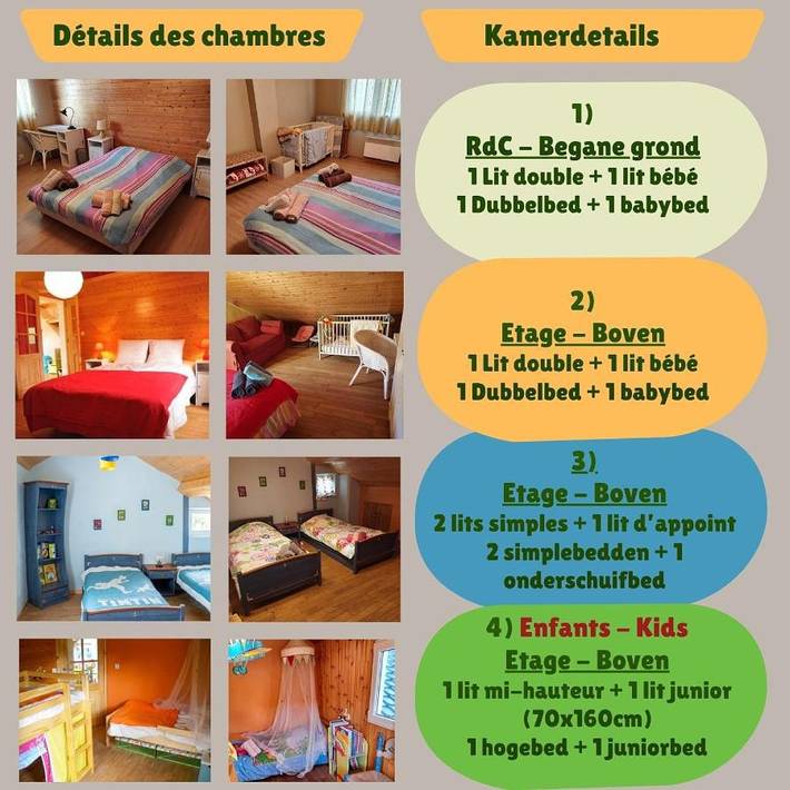 Location de vacances pour 9 personnes, avec Terrasse ainsi que Jardin et Vue dans Harre - 4