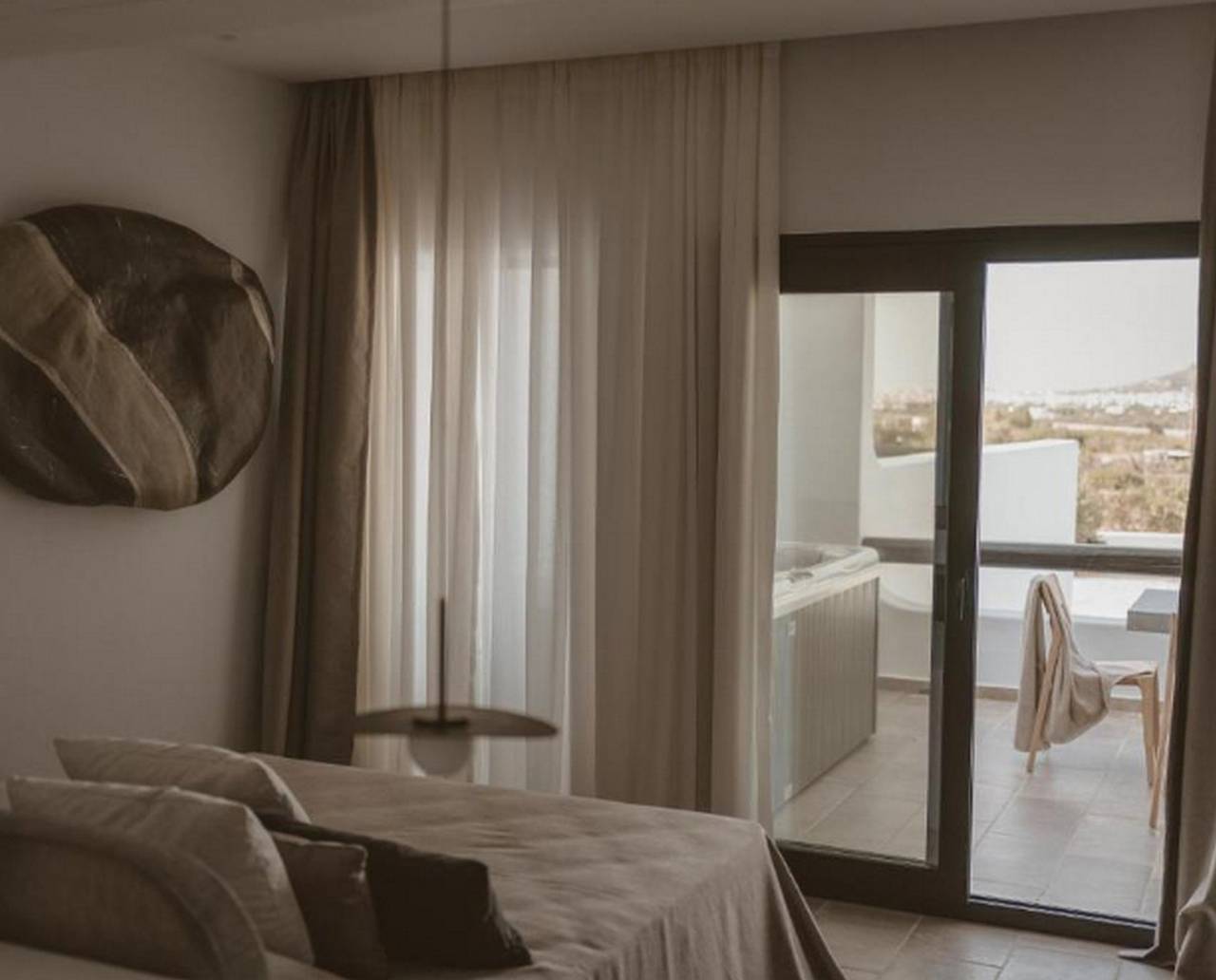 Marvellous Naxos Villa | Villa Saruman | Private Furnished Terrace with Hottub in Agia Anna, Naxos