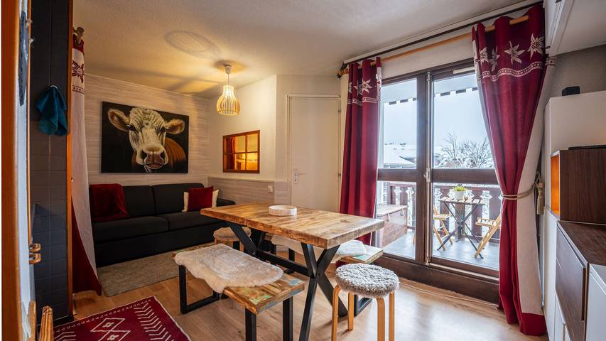 Gîte pour 5 personnes, avec balcon dans Station de Morillon