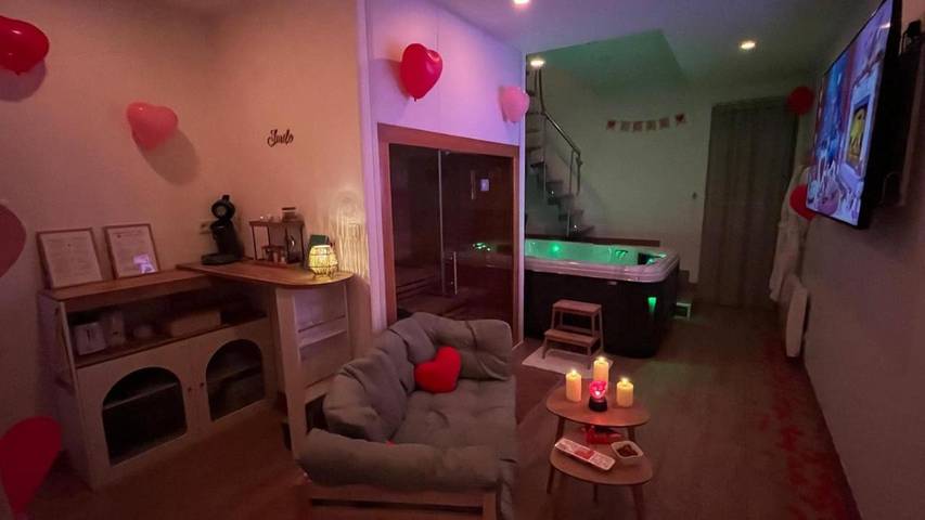 Maison de vacances pour 2 personnes, avec Jacuzzi ainsi que Terrasse et Sauna