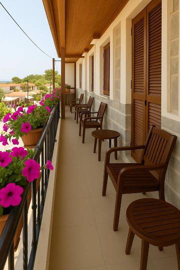 Hôtel pour 2 personnes, avec vue et balcon dans Stavros