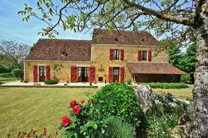 Maison de vacances pour 7 personnes, avec Balcon ainsi que Terrasse et Jardin à Saint-Julien-de-Lampon
