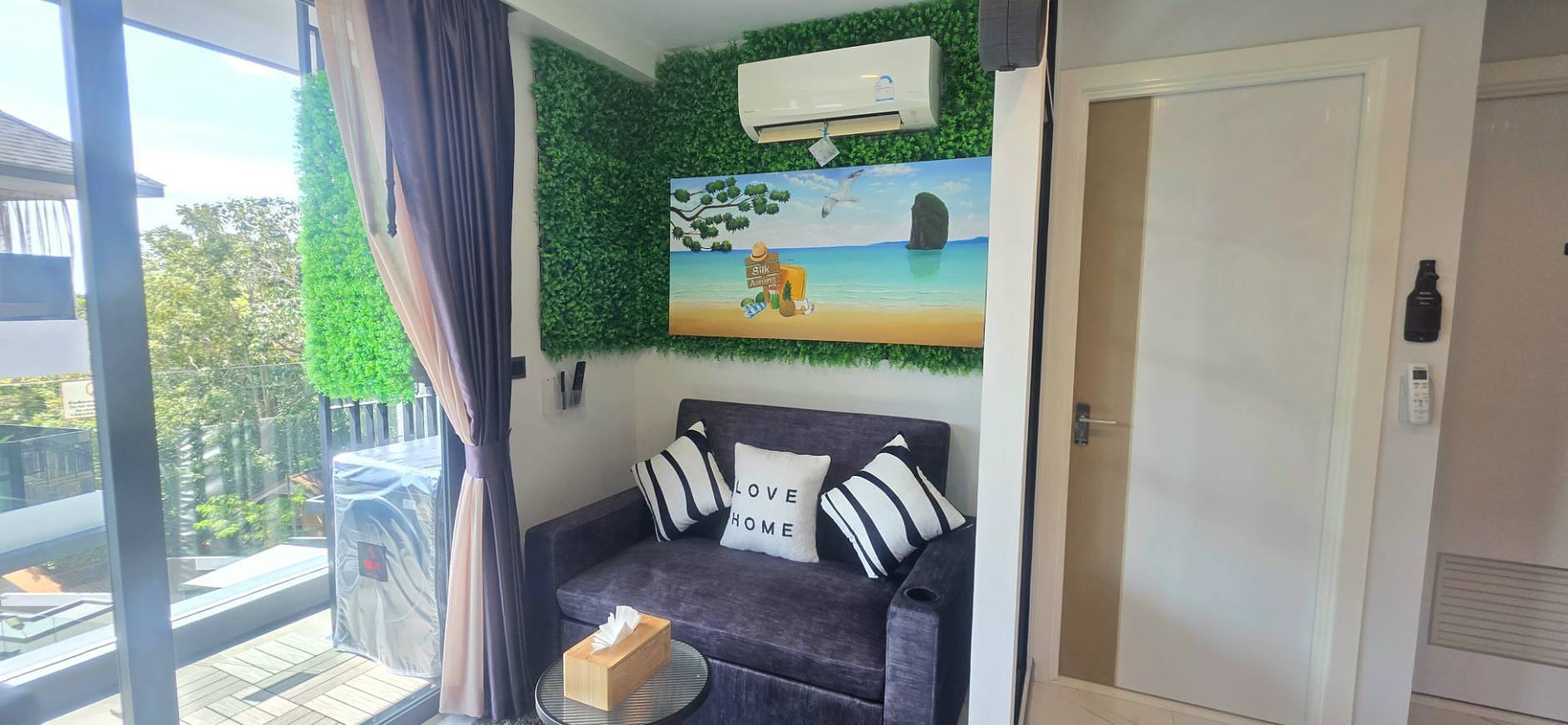 Ganze Wohnung, A202 - Serviced Apartment mit 1 Schlafzimmer und teilweisem Meerblick, Ao Nang Beach in Ao Nang, Krabi Provinz