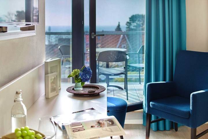 Hotel für 2 Personen, mit Balkon und Terrasse sowie Garten und Sauna in Neustadt in Holstein
