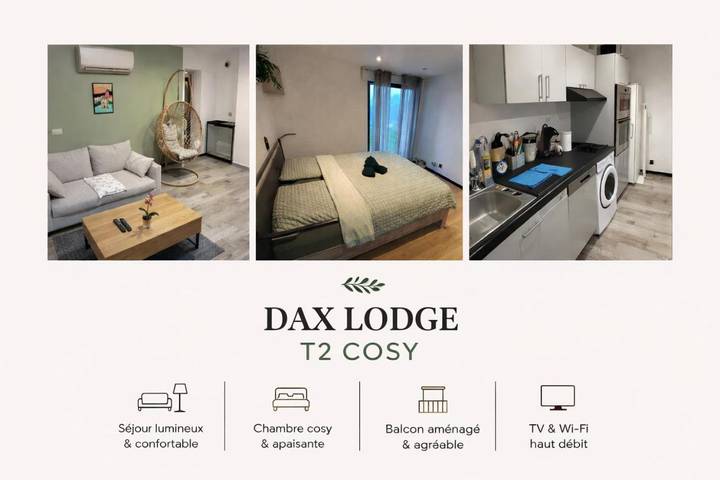 Gîte pour 3 personnes, avec terrasse dans Thermes de l'Avenue