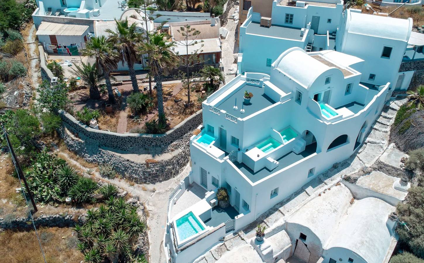Magical Santorini Villa | 1 Bedroom | Honeymoon Suite | Beautiful Sea Views & Outdoor Plunge Pool Jetted Tub | Finikia in Finikia, Santorini