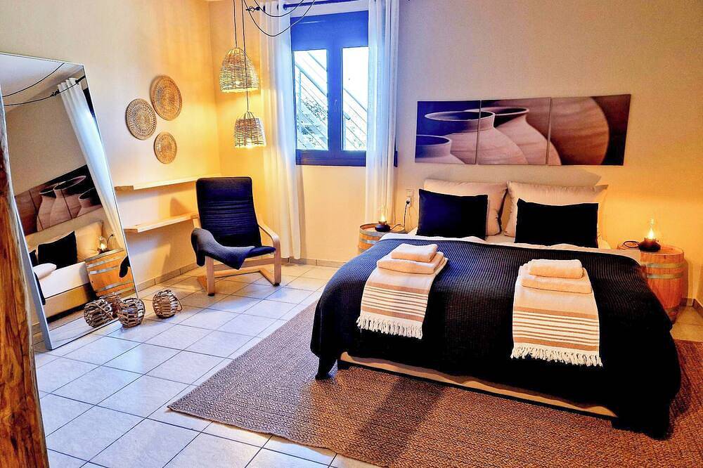 Traumhafte Meerblick-Villa mit beheiztem Pool & Dachterrasse | 6 Gäste in Kalamaki (Kreta), Kamilari