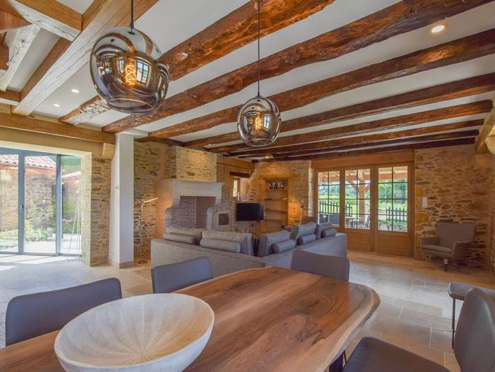 Maison de vacances pour 10 personnes, avec jardin et piscine