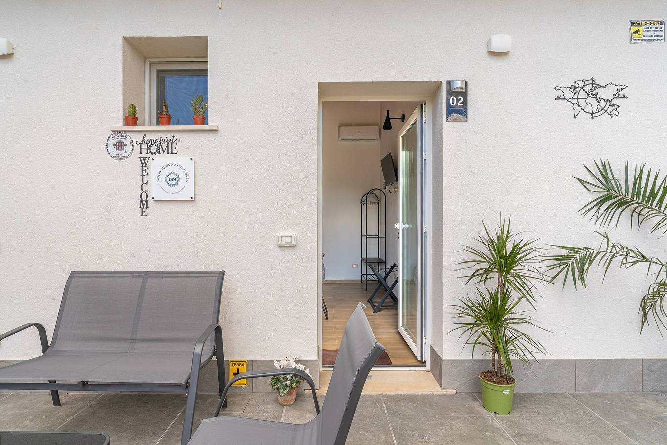Room 'Baglio Netino - Valentina' with sea view, Wi-Fi and air conditioning in Noto, Noto region