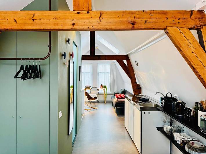Chambre d’hôte pour 2 personnes, avec Terrasse et Vue à Gouda