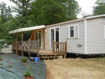Mobil home pour 4 personnes, avec terrasse et piscine, animaux acceptés à Salles (Lot-et-Garonne)