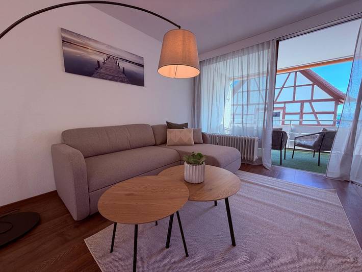 Ferienwohnung für 4 Personen, mit Balkon und Garten sowie Seeblick und Ausblick in Hagnau am Bodensee - 3