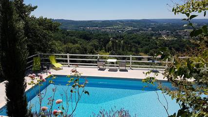 Chambre d’hôte pour 2 personnes, avec jardin et piscine à Le Bugue