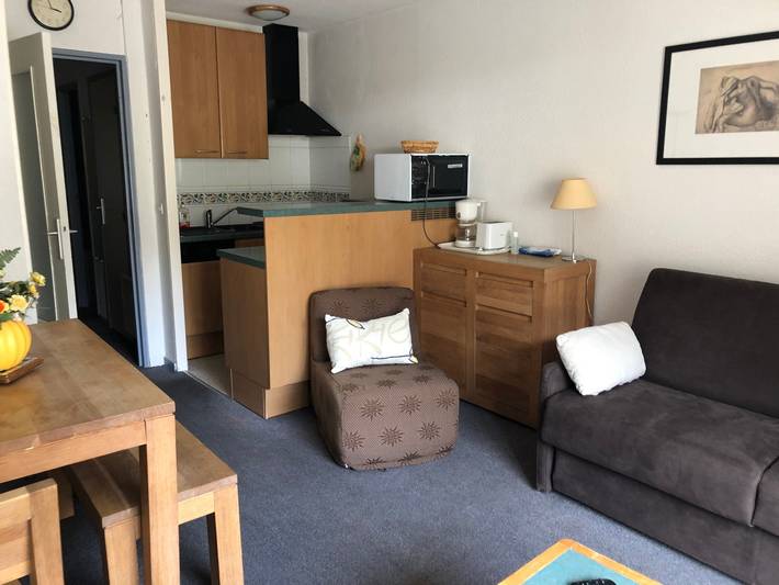 Studio pour 4 personnes, avec balcon dans Gourette