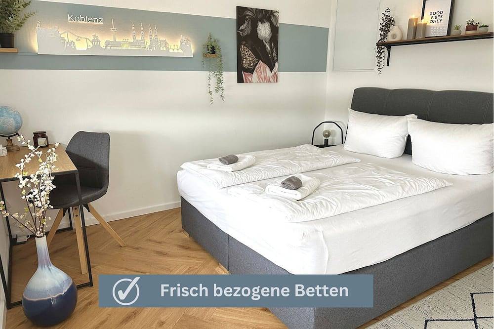 Apartamento entero, Close to the city center with parking space, balcony, lockable bike box & charging station in Deutsches Eck, Coblenza